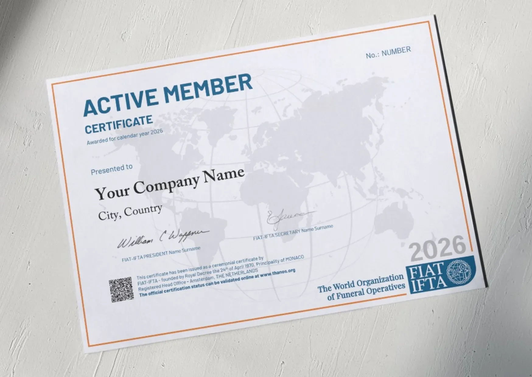 FIAT-IFTA Introduces a New Membership Certificate